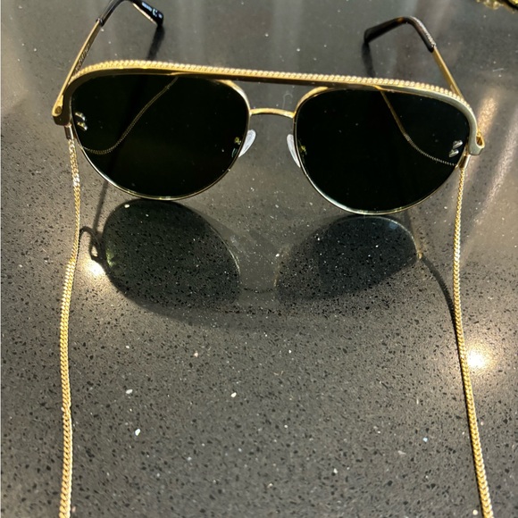 Stella McCartney Aviator Tinted Sunglasses. Gold. Very Good condition. - Picture 6 of 6